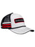 Iowa Patch Rope Hat in White, Black and Red - Angled Right Side View