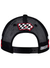 Iowa Patch Rope Hat in White, Black and Red - Back View