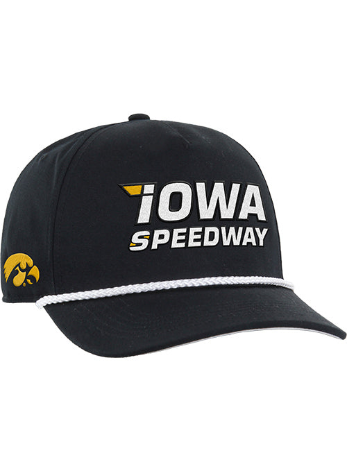 Iowa Speedway '47 Hawkeyes Hat in Black - Front Right View