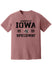 Iowa Speedway Rural Roots Collegiate T-Shirt in Red - Front View
