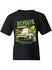 2026 Youth Iowa Speedway Corn Mascot Tee in Black - Front View
