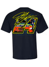 Jeff Gordon #24 Car T-Shirt in Navy - Back View