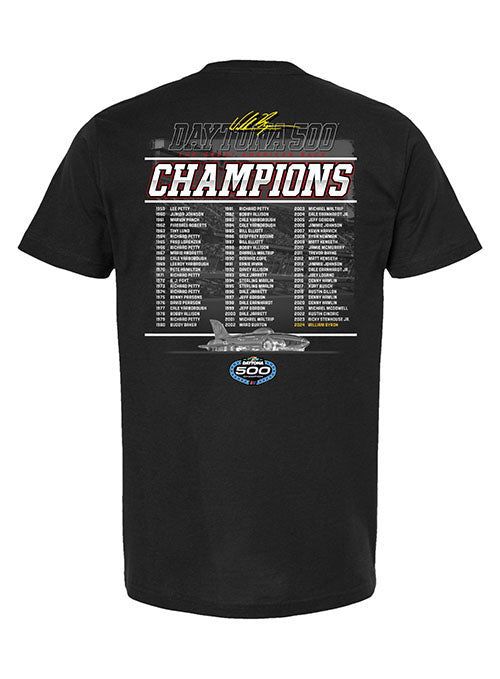 2024 Daytona 500 Champion T-Shirt in Black - Back View