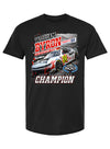 2024 Daytona 500 Champion T-Shirt in Black - Front View