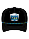 2024 Advent Health 400 Auction Hat #1 in Black - Front View