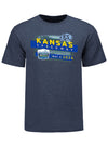 2024 Kansas Speedway Event T-Shirt in Blue - Front View