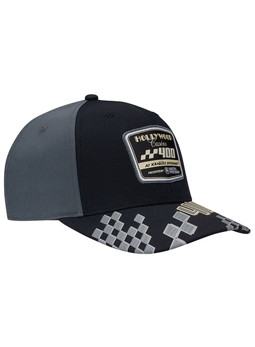 2023 Hollywood Casino 400 Limited Edition Hat in Black and Grey - Angled Right Side View