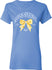 Ladies Kansas Speedway Ribbon T-Shirt In Blue - Front View