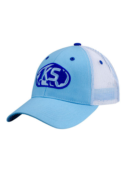 Kansas Bison Hat in Blue - Angled Left Side View