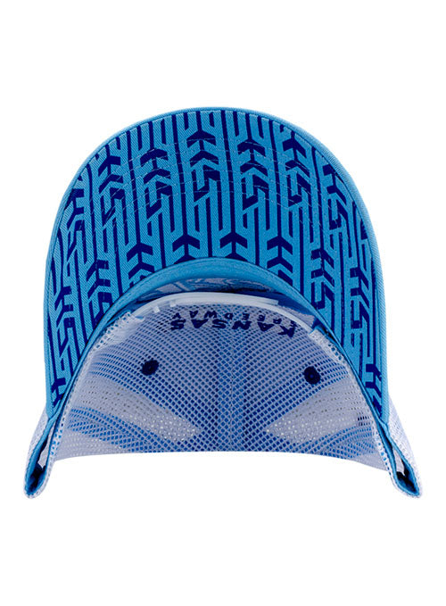 Kansas Bison Hat in Blue - Underbill View