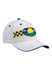 Kansas Checkered Hat in White - Angled Right Side View