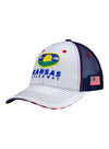 Kansas Americana Hat in White and Blue - Angled Left Side View