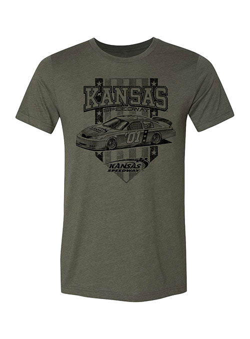 Kansas Speedway Americana T-Shirt in Green - Front View