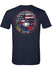 Kansas Speedway American Flag T-Shirt in Blue - Back View