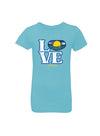 Youth Girls Kansas "LOVE" T-Shirt