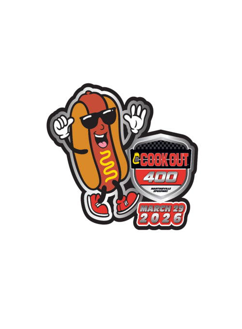 2026 Cookout 400 Layered Hotdog Hatpin