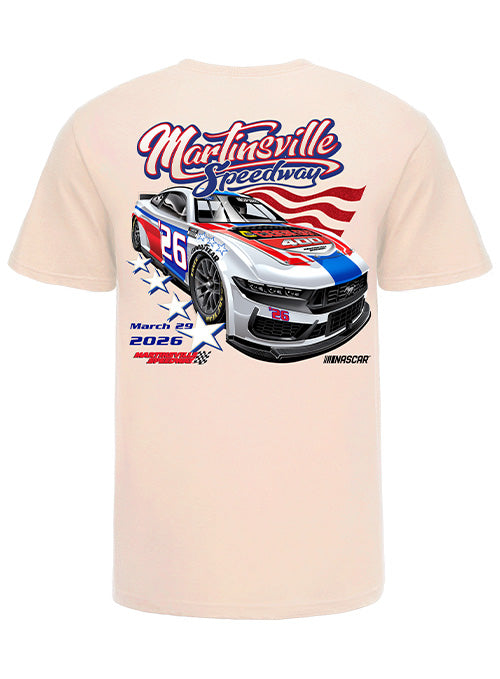 2026 Martinsville Speedway Event T-Shirt in White - Back View