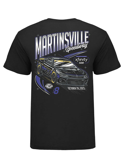 2023 NASCAR Cup Series Playoff at Martinsville Ghost Car T-Shirt in Black - Back View