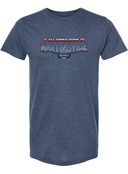 2026 Martinsville Speedway Xfinity 500 Event Navy T-Shirt - Front View