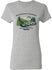 Ladies Martinsville Speedway Scenic Car Tee in Grey - Front View