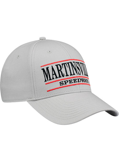Martinsville Speedway The Game Stripe Hat in Grey - Front Right View