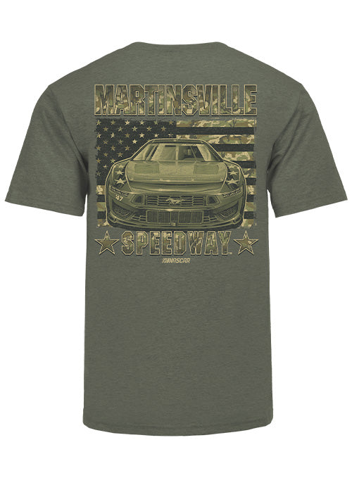 Martinsville Speedway Americana T-Shirt in Green - Back View
