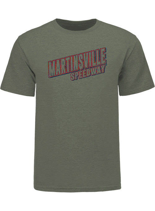 Martinsville Speedway Americana Green T-Shirt - Front View