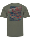 Martinsville Speedway Americana Green T-Shirt - Back View