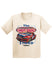 Youth Martinsville Speedway Hot Dog Stand Car Tee in White - Front View