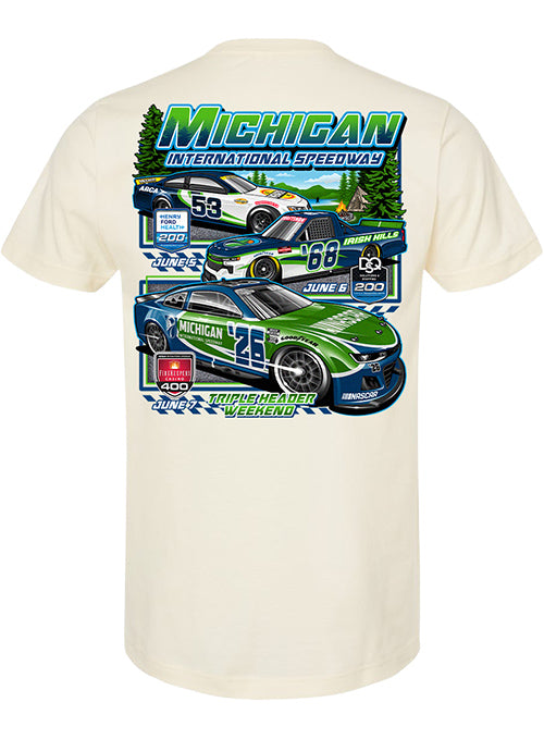 2026 Men's Michigan International Speedway Triple Header Tee