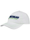 Ladies Michigan Slouch Hat in White - Angled Left Side View