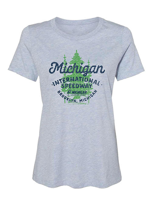 Michigan International Speedway Ladies Pine Tree T-Shirt - Front View