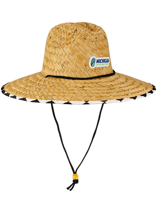 Michigan Straw Hat - Angled Right Side View