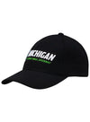 Michigan Performance Hat in Black - Angled Left Side View