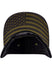 Michigan International Speedway Military Americana Hat in Black - Underbrim View