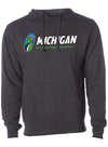 Michigan Track Logo Hooded Sweatshirt - Gray
