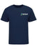 Michigan Track Logo T-Shirt in Blue - Front View