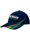 Youth Michigan Razor Hat in Blue - Angled Left Side View