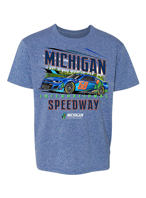 Michigan International Speedway Youth Treeline Car T-Shirt - Front View