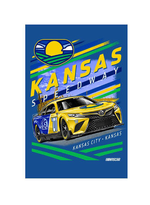Kansas Speedway 2x3 Ghost Car Magnet - Front View