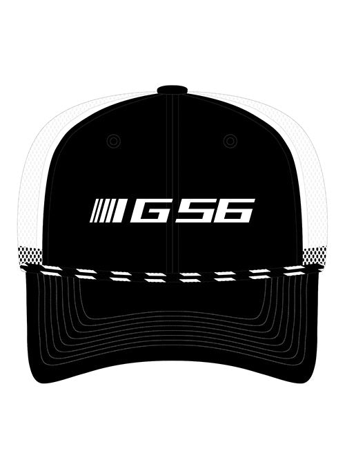 NASCAR Garage 56 Rope Hat in Black and White - Front View