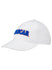 Ladies NASCAR Chenille Hat in White - Angled Left Side View