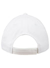 Ladies NASCAR Chenille Hat in White - Back View