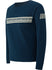 Ladies NASCAR Birch Crewneck in Blue - Front Left View