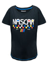 Ladies NASCAR Checkered Scoopneck T-Shirt