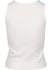 Ladies NASCAR Baby Rib Tank Top in White - Back View