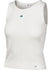 Ladies NASCAR Baby Rib Tank Top in white - Front View
