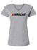 Ladies NASCAR Logo V-Neck T-Shirt - Front View
