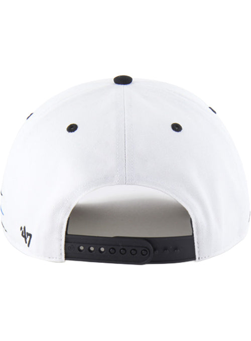 NASCAR Diamond Cut Hitch Hat in White - Back View