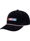 NASCAR Corduroy Rope Hat In Black - Angled Left Side View